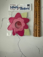 EK Success Rebecca Sower Design Handmade Enhancement Movers & Shakers Posey Pink