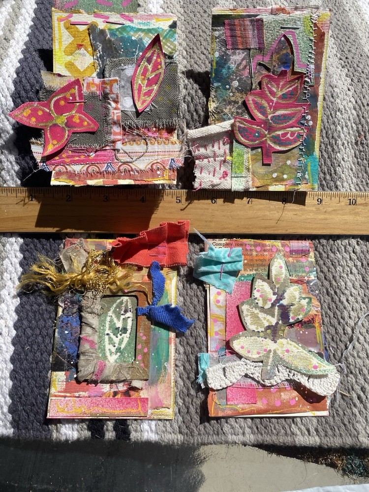 Unique Handmade Ephemera, Scrapbook,Junk Journal,tag,embellishment Mixed Media