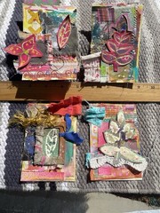 Unique Handmade Ephemera, Scrapbook,Junk Journal,tag,embellishment Mixed Media