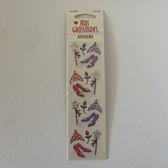 Mrs Grossman’s PRINCESS ACCESSORIES Sparkle Stickers Girl Pink Crown Heels Party