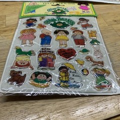 Vintage Lot 3 Cabbage Patch Puffy Stickers Stick Ons 1983 Diamond New Sealed CPK