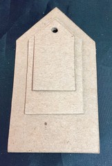 Traditional Tags 12 Chipboard Die Cuts 3 sizes Enbellishments Scrapbook Crafts