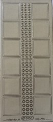 SILVER SQUARE & CIRCLES Outline Stickers(4”x9”)Starform •Memories•Card Making•