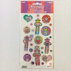 Paper Magic Stickerfitti Sock Monkey Holographic Stickers