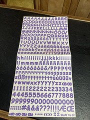 ALPHABET LETTERS, LARGE ABC/123 SCRAPBOOKING CREATIVE MEMORIES