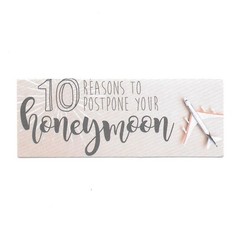 Honeymoon Postpone Vacation Travel Airline Airplane Paper Sticker Decal