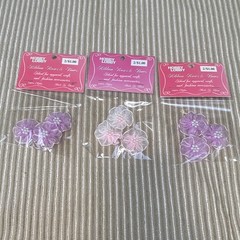 Hobby Lobby Ribbon Roses & Bows Fabric Flower Embellishments Pink Purple White