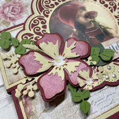 7PCS Hawaiian Flower Leaf Metal Die Cuts,Spring Flower Leaves Card Cutting Dies
