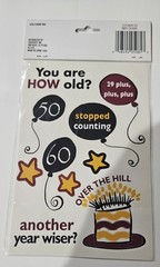 2 SIDED KEEPSAKE ESSENTIALS BIRTHDAY TITLE & PHRASE SCRAPBOOKING STICKERS