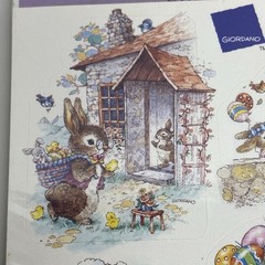 Vtg Eureka Bunny Tails Easter Stickers 4 Sheets Giordano The Paper Magic Group