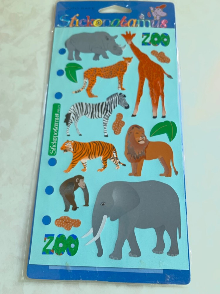 STICKOPOTAMUS STICKO EK SUCCESS ZOO ANIMALS LION ELEPHANT, ETC 14PCS