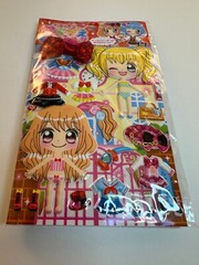Pool Cool Vintage Kawaii Girls Rare 3D 3-Sheet Sticker Sheet