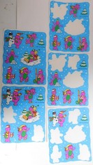 Barney Purple Dinosaur Lyons Brand Stickers 1 Sheet +4 Partial 1993 USA Unsealed