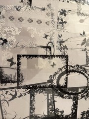 120pcVintage Gothic Transparency Overlay Ephemera LotJunk Journal Vellum Acetate