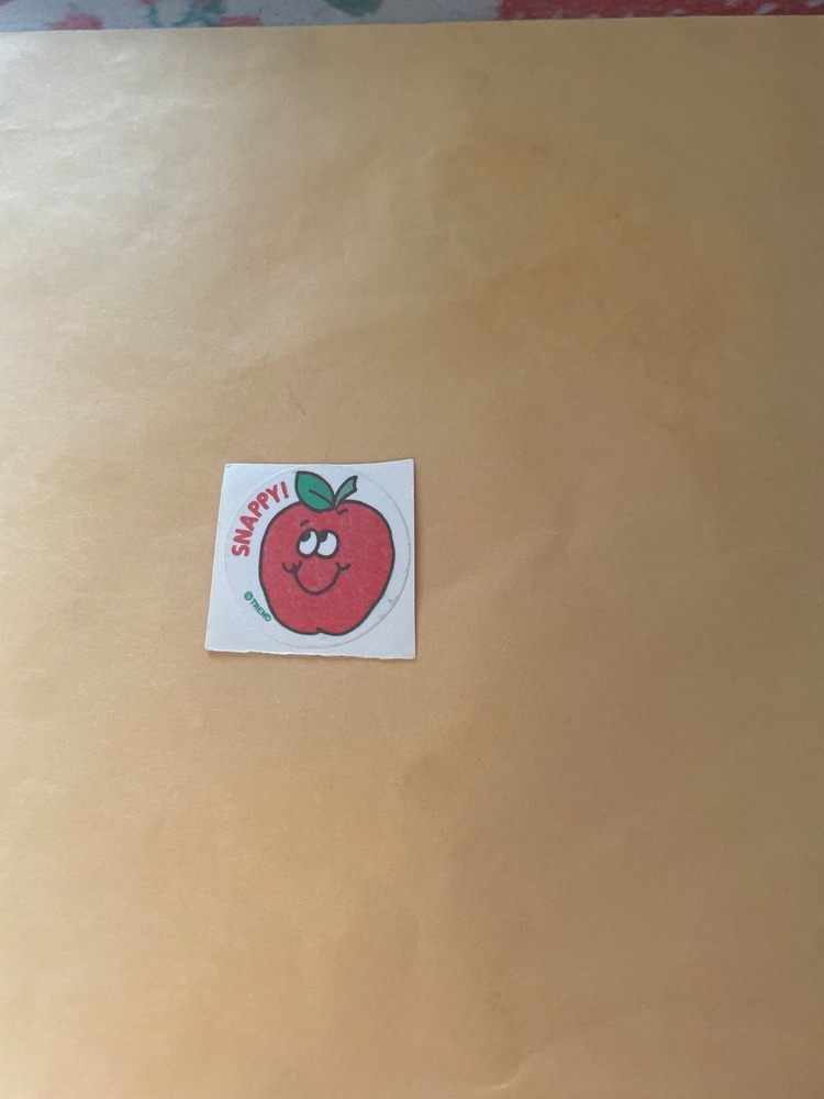 IVintage 1980s Trend Matte Apple Sticker