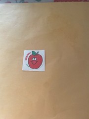 IVintage 1980s Trend Matte Apple Sticker