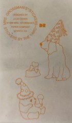 PARTY HATS Stickers(10pc)Mrs.Grossman’s •Birthday•Confetti•Dot•Clown•Celebration