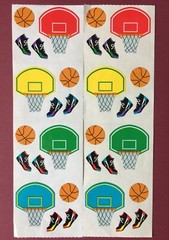 Mrs Grossmans BASKETBALL Stickers AS SHOWN Several Available- Hoop, Shoes