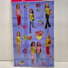 Vintage Sandylion Stickers Barbie New in Package 2 sheets Summer Picnic Fashion