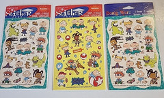 3 Pkgs. 1997 Nickelodeon RUGRATS Stickers 12 Sheets American Greetings NIP