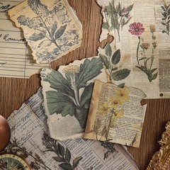 30 pcs Vintage Scrapbooking Stickers DIY Craft Supplies for Album Planner