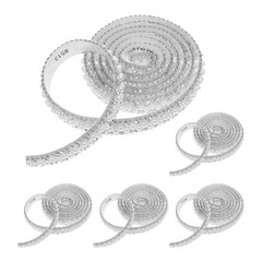 5 Rolls Shiny Crystal Tape Bag Trim Rhinestones Jewelry Making Adhesive Strips