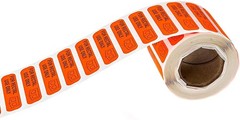 Red for Rectal Use Only Stickers / 500 Small Labels / 0.375″ x 1.5″ Fluorescent