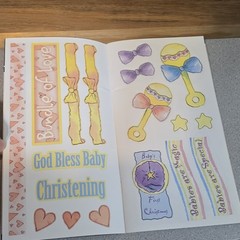 Vintage 90s Baby Girl Scrapbooking Embellishments Sticker Sheets Titles Borders