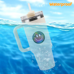50PCS Smiling Glitter Neon Stickers, Cute Water Bottle Stickers for Kids, for Te