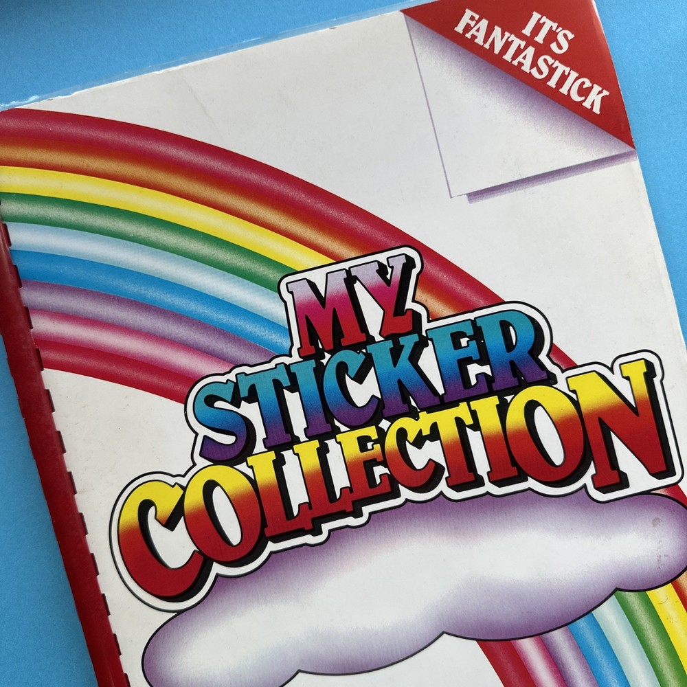 Lisa Frank Vintage 80s 90s Collectors Album 1982 Spiral Sticker Book Used As Is