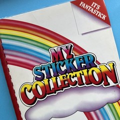 Lisa Frank Vintage 80s 90s Collectors Album 1982 Spiral Sticker Book Used As Is