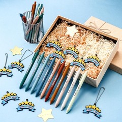 40 Sets Awesome Attendance Gift Ballpoint Pen with Tags Pendant for Student T…
