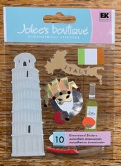 Jolees ROME ITALY Title Colosseum stickers Vacation Wine Column Tomatoes Pasta