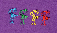 FAMILY # 2 SISTER die cuts scrapbook cards