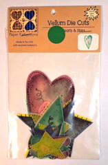 PAPER REFLECTIONS VELLUM DIE CUTS pastel hearts and stars
