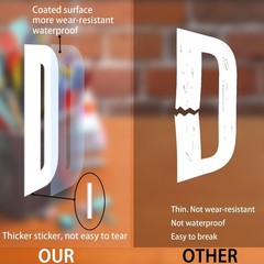 Self-Adhesive Waterproof Alphabet Stickers – 780 Pieces for Indoor/Outdoor