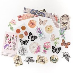 260 Pcs Vintage Junk Journal Supplies Scrapbooking Kit for Art Collage Album
