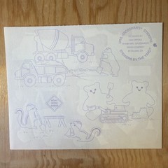 Construction Vehicles Sticker Sheet Scrapbook Craft Stickers