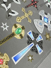 Scrapbooking Stickers by Sticko Foiled Crosses Cross Symbols