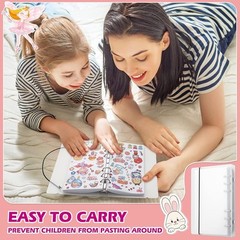 Reusable Sticker Book 100 Sheets, Collecting with A6, Clear