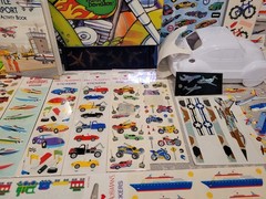 Vintage Sandylion Mrs. Grossmans Car Transportation Sticker Sheet Album Book Lot