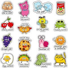 800 Punny Teacher Stickers – Motivational Rewards for Kids Classroom, Positive E