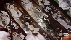 Gothic Fantasy Girls Dimensional Scrapbooking Sticker Sheets, Holographic Foil