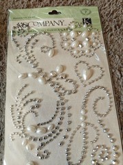 K&COMPANY ADHESIVE GEMS PEARL SWIRL 7PCS NEW