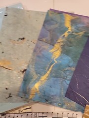 Scrapbooking lot Paper Envelopes Sky Blue Music Arts Crafts Huge Lot TA9