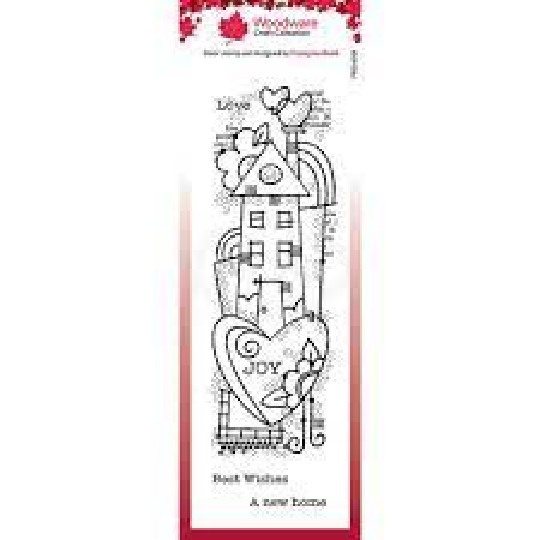 Woodware Craft COLLECTION CLEAR ACRYLIC STAMPS – RAINBOW HOUSE