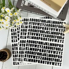 1/2 Inch Letters Stickers – 1664 Pieces Capital Alphabet 0.5 INCH, Black