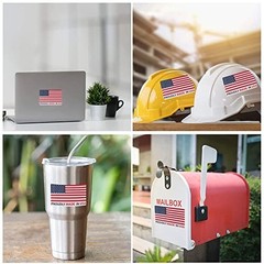 500Pcs American Flag Stickers 2″x3″ Made in USA for Product & Package Labeling