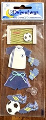 3 pkgs Sports Stickers Scrapbooking Journal Card Making Craft 3Decembers