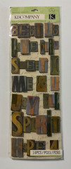 K & Company Chipboard Stickers-Variations-Tim Coffey, Brenda Walton, K Panacci